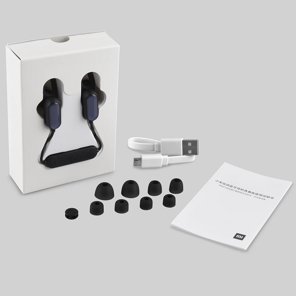 Оригинальные Беспроводные спортивные bluetooth наушники Xiaomi IP4X Youth Edition с микрофоном