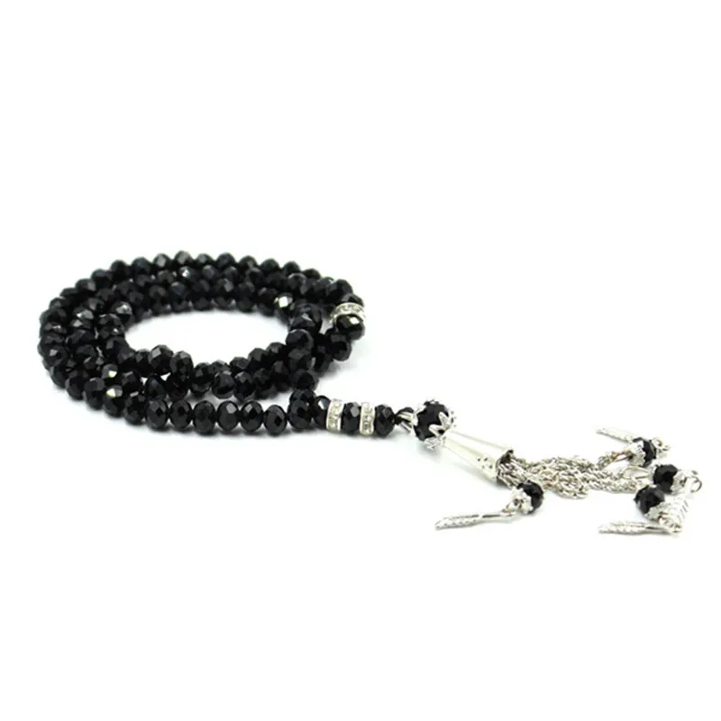 Молитвенные стеклянные бусины 6 мм 1 лот Четки мусульманские из леса для