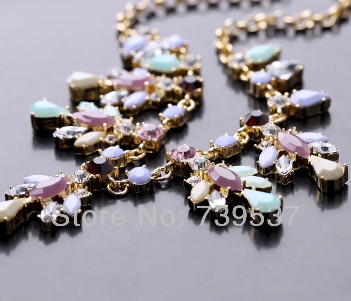 Евро американский стиль полированный Золотой Цвет Смола духи ювелирные изделия ожерелье|necklace necklace|perfume