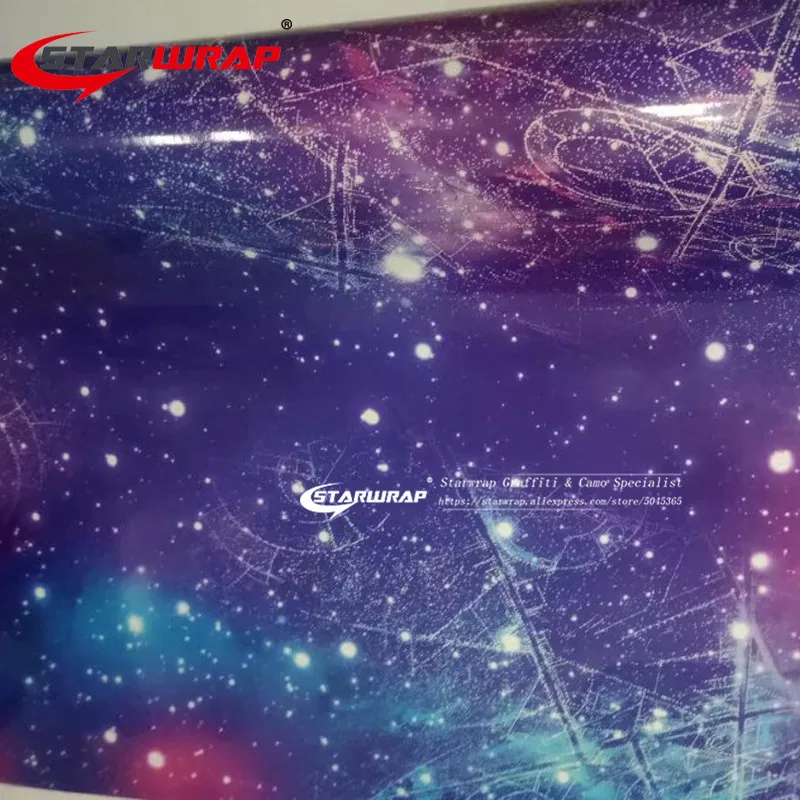 Starwrap Galaxy виниловый автомобильный Стайлинг Граффити стикер звездное небо