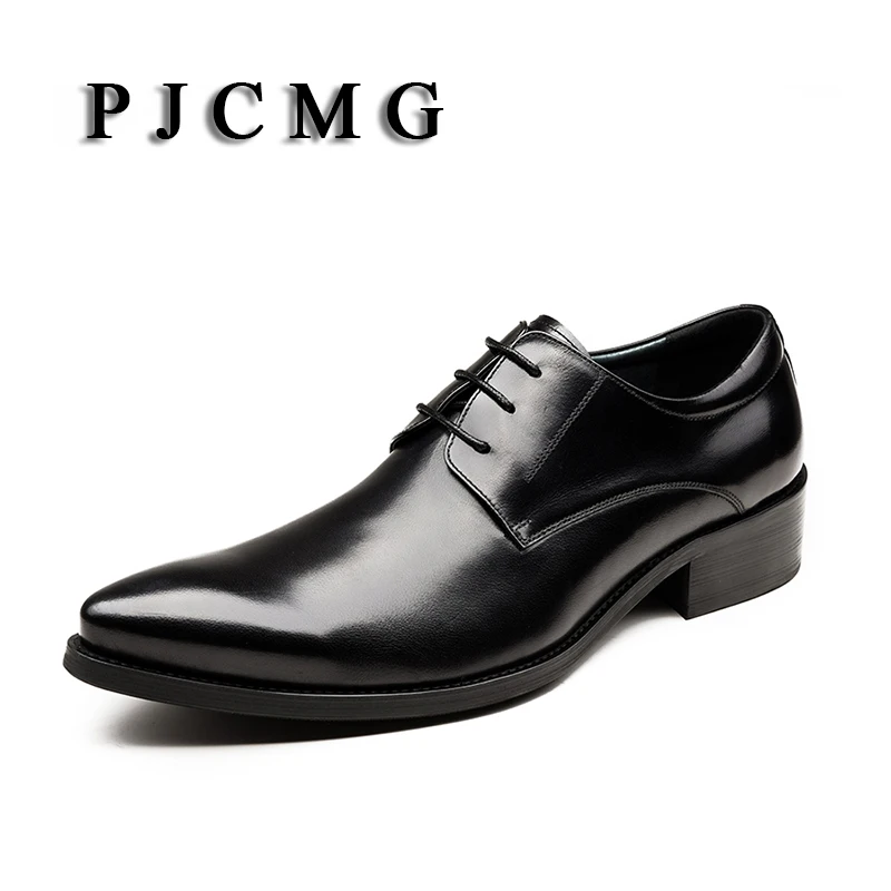 

High Quality Men Oxfords Shoes British Style Carved Genuine Leather Brogue Lace-Up Bullock Business Men's Flats Wedding Shoes