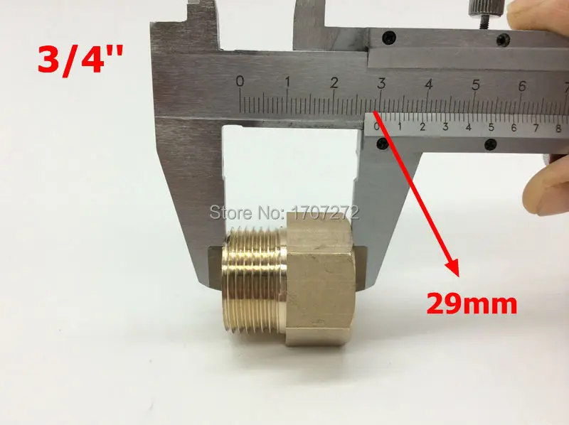 Бесплатная доставка Латунная муфта с внутренней резьбой BSP 3/4 дюйма и наружной