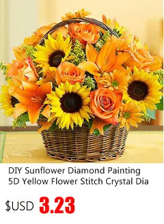 5D DIY Diamond Painting Nature Round Flowers Baskets Full Drill Mosaic Butterfly Decor Diamond Embroidery Painting Home Decor