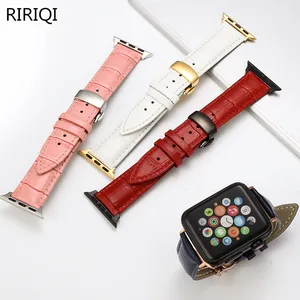 Ремешок для часов Apple Watch Series 321, 38 мм, 42 мм, из дышащей кожи, iwatch series 4, 40 мм, 44 мм