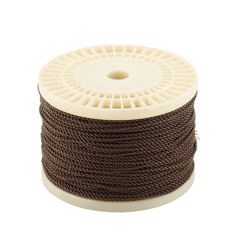 Brown 1.2m 4 Core наушники обновления кабель 1,0 м 1,2 м 150 м DIY Hi-Fi стерео аудио кабель Сменный кабель для наушников аудио усилитель сигнала - Цвет: Brown 1.2m