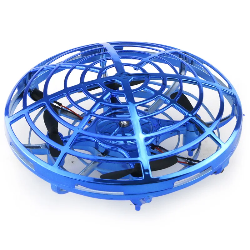 Ocean Blue Индукционный RC Дрон высота удерживайте препятствие избегание Высокая Низкая скорость 3D светодио дный флип светодиодный автоматически взлет, выкидывая RC игрушка - Цвет: Ocean Blue
