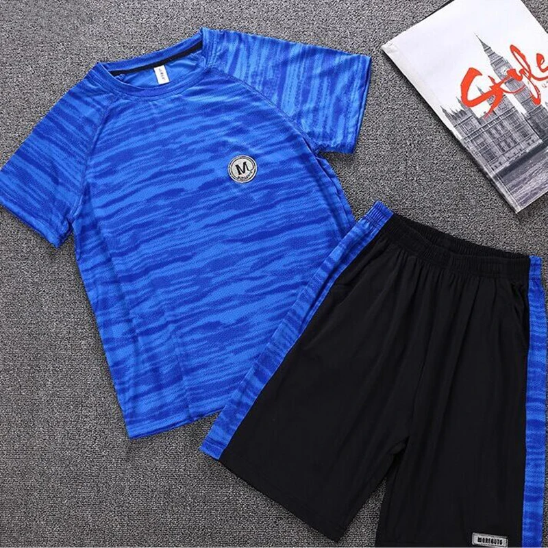 Big Boys Summer Sets 8 10 12 14 years 30-70kg Students Sportwear Kids Tracksuit 2pcs Tees Shorts Plus Size Teenager Clothing |