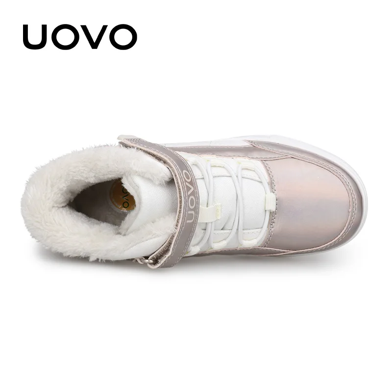 Kids Girls Shoes Flat Rubber Sneakers UOVO New Arrival Children Warm Winter Walking Casual Eur size #30-37 | Детская одежда и