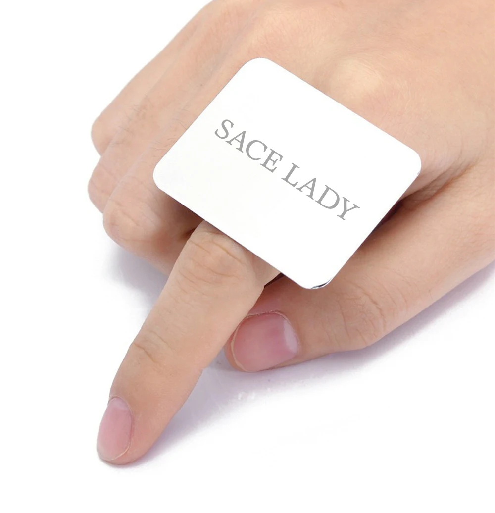 SACE LADY профессиональная палитра макияжа, держатель для макияжа, кольцо для макияжа, инструмент для рисования, пигментная пластина для хранения, брендовая металлическая косметика