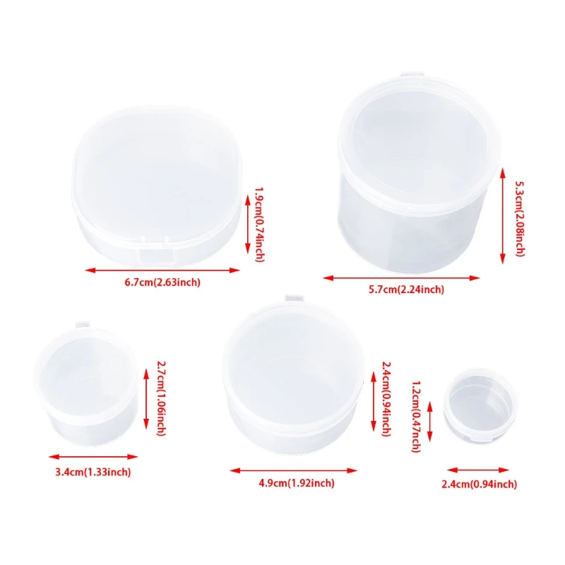 Mini Portable Transparent Jewelry Storage Box Case Home Tool Can Be Coin Pill Plastic Organizer W215 | Дом и сад