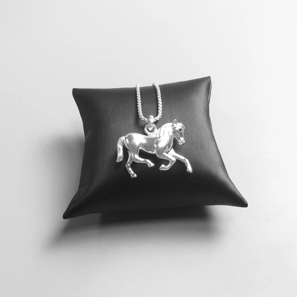 Pendant Silver Horse Classic 925 Sterling For Women Men Gift Europe Key Chains Jewelry Fit Link Heart Necklace | Украшения и