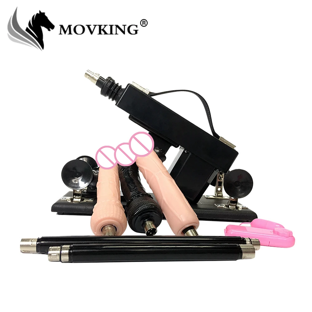 Автоматический секс пулемет MOVKING с 3 фаллоимитаторами обновленная версия более