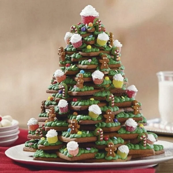 6 шт./компл. резак для печенья с рождественской елкой в форме звезд помадка торта 3D