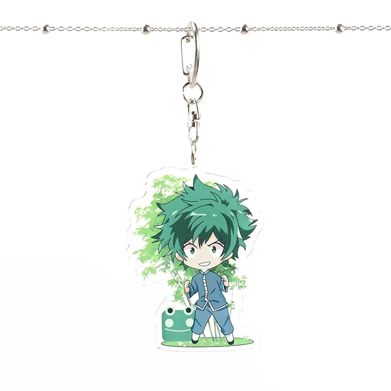 2 Мой герой Academy аниме акриловый брелок Kirishima Eijiro Midoriya izku Todoroki Shoto милый смешной кулон брелок Llaveros подарок - Цвет: 2