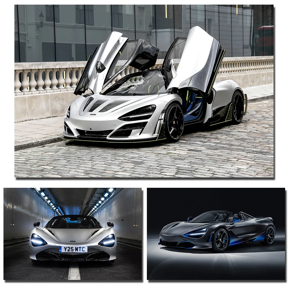 DIY рамка постеры печати на холсте Mclaren 720S суперкар Картина украшение для