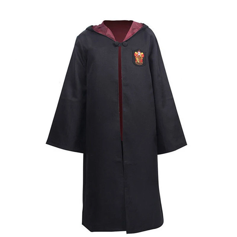 Hp Gryffindor Hufflepuff Ravenclaw Slytherin, детский халат для взрослых, плащ, карнавальный костюм, накидка на хэллоуин, рождество, галстук