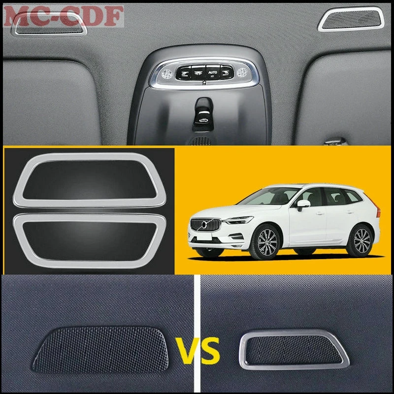 Автомобильный Стайлинг для volvo xc60 2018 ~ 2019 нержавеющая сталь передний стерео