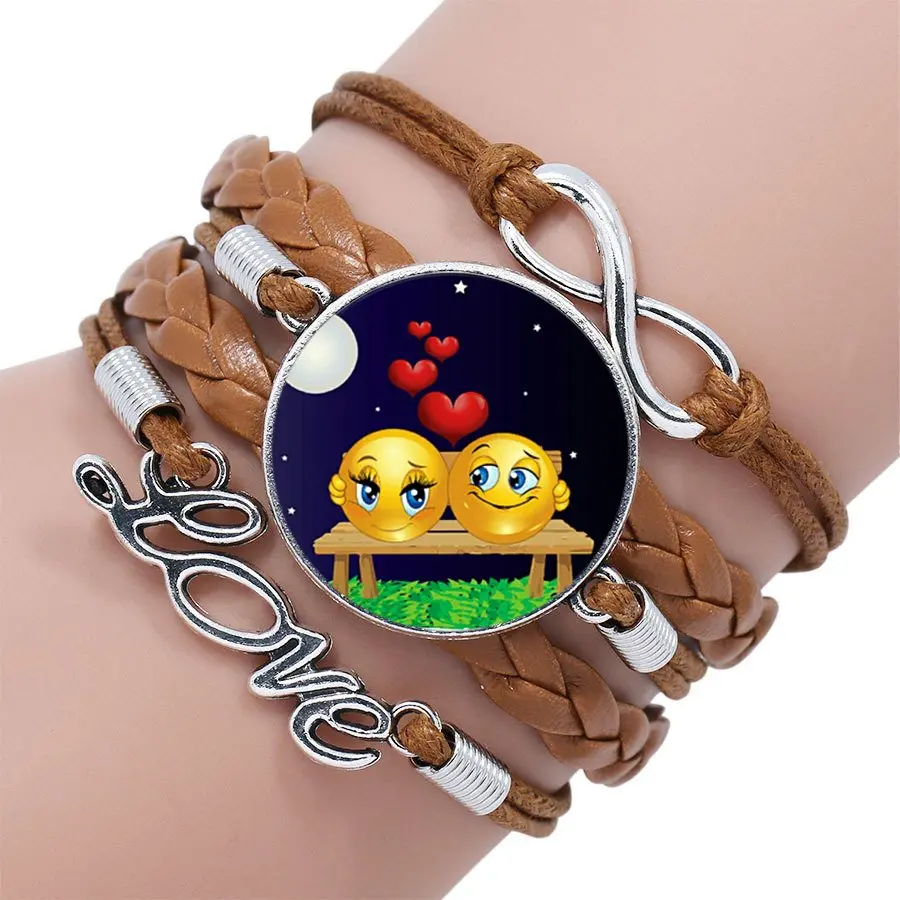 Для женщин муж и жена любовь логотип винтажное ювелирное покрытие Многослойный