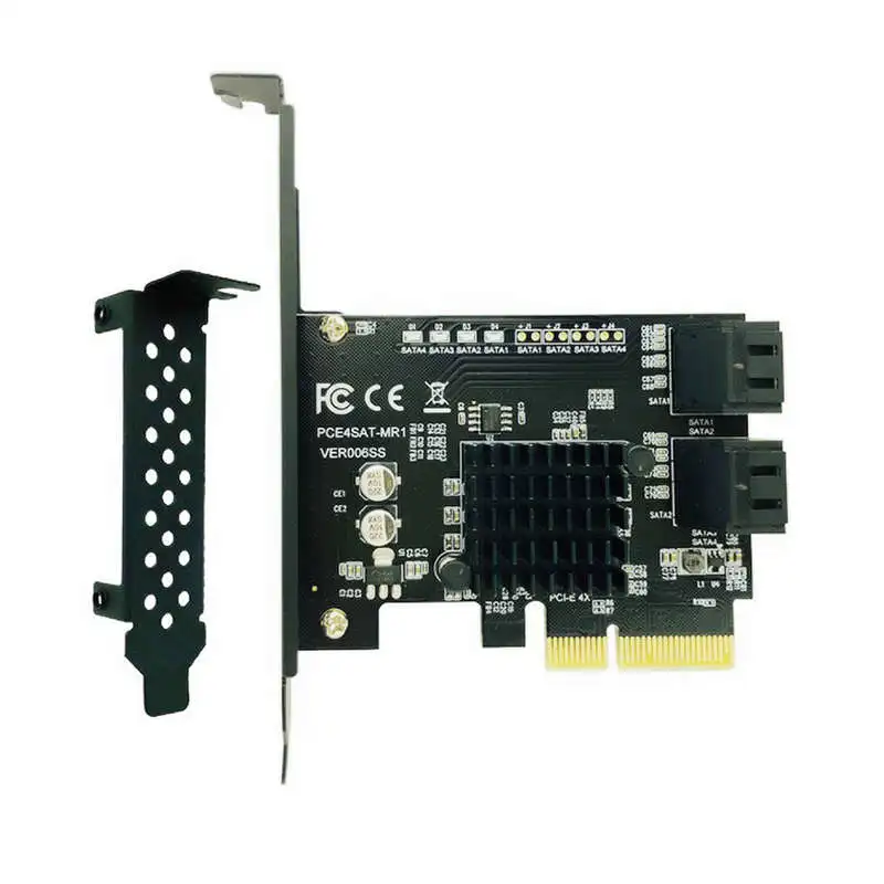 Sata Pci Express 4 порта плата расширения контроллер Raid карта для 3 0 адаптер конвертер