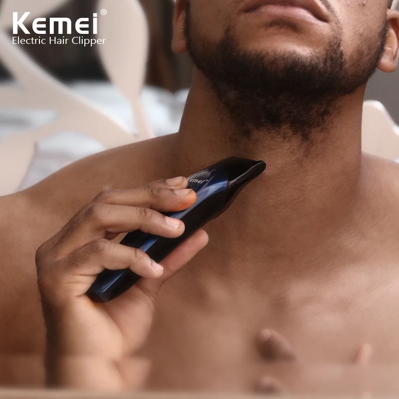 Kemei электрический триммер для стрижки волос бритва борода усы бритвенный станок