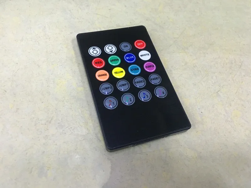 Бесплатная доставка 4 шт. голосовой контроллер салона автомобиля RGB Светодиодные