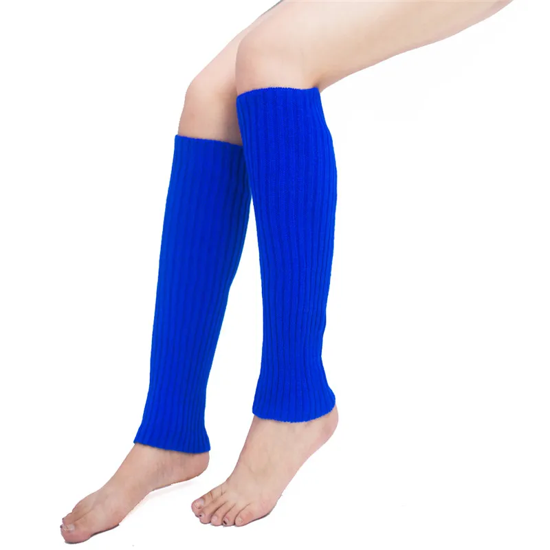 royal blue Awaytr/женские зимние теплые вязаные гетры до колена; леггинсы; сапоги - Цвет: royal blue