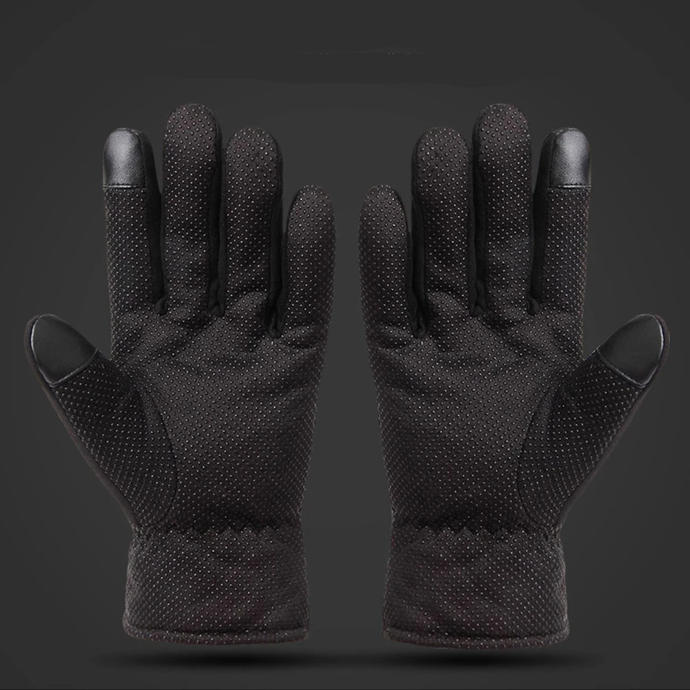 Gloves Men's Winter Touch Screen Thickening Plus Velvet Windproof Warm Motorcycle Outdoor Skid Sports Riding Waterproof |