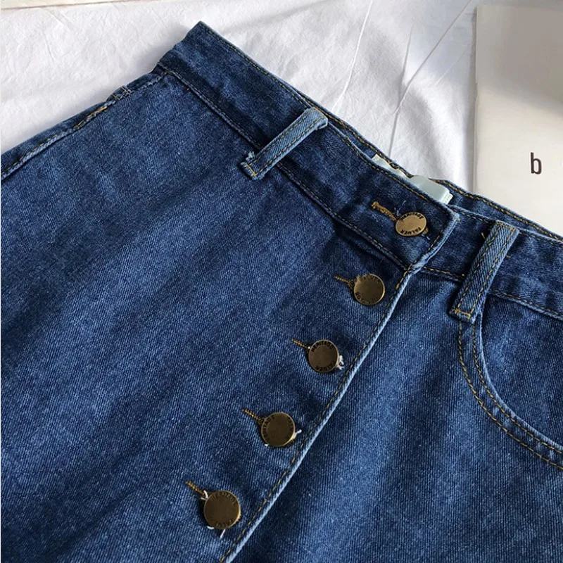 L 4XL новые джинсовые шорты с высокой талией женские летние повседневные платье
