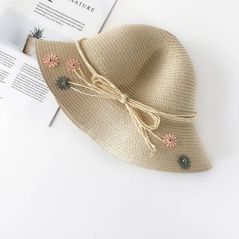 Шляпа женская Соломенная с широкими полями складная Панама от солнца защитой УФ