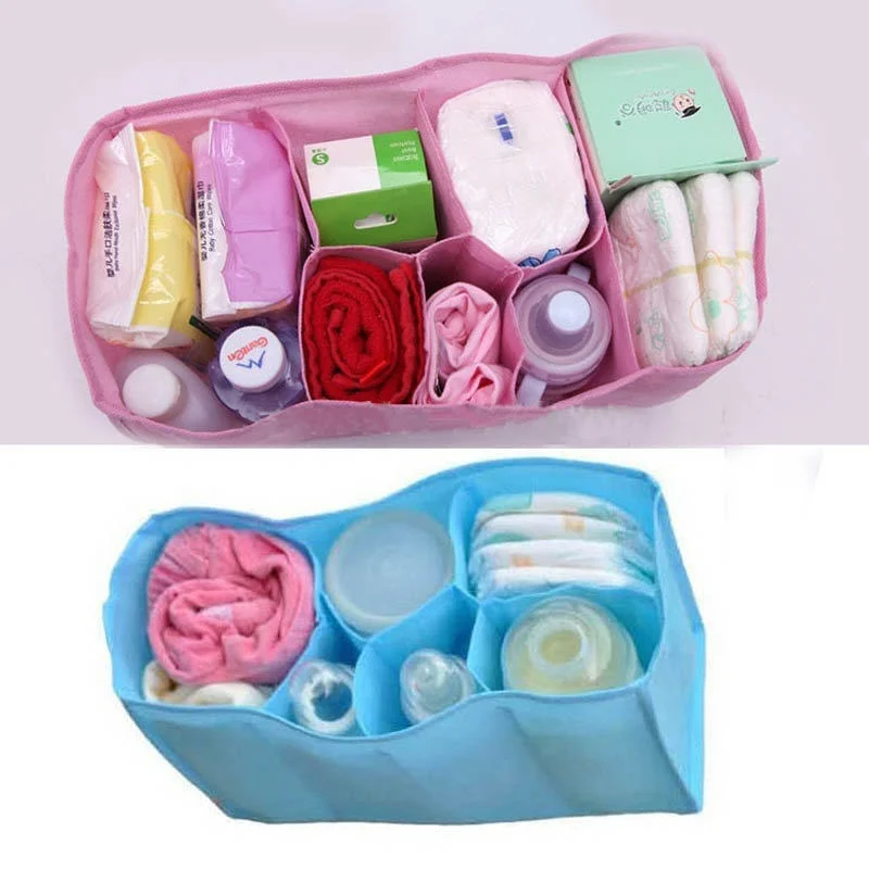 Beautiful Baby Portable Diaper Nappy Water Bottle Changing Divider Storage Organizer Bag  Inner Pouch in Bag