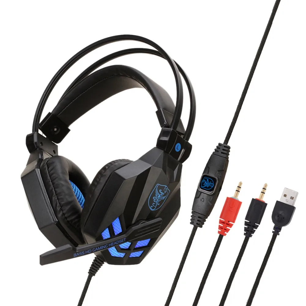 850 USB 3 5 мм компьютерные Стерео Игровые наушники лучший шлем глубокий бас игра