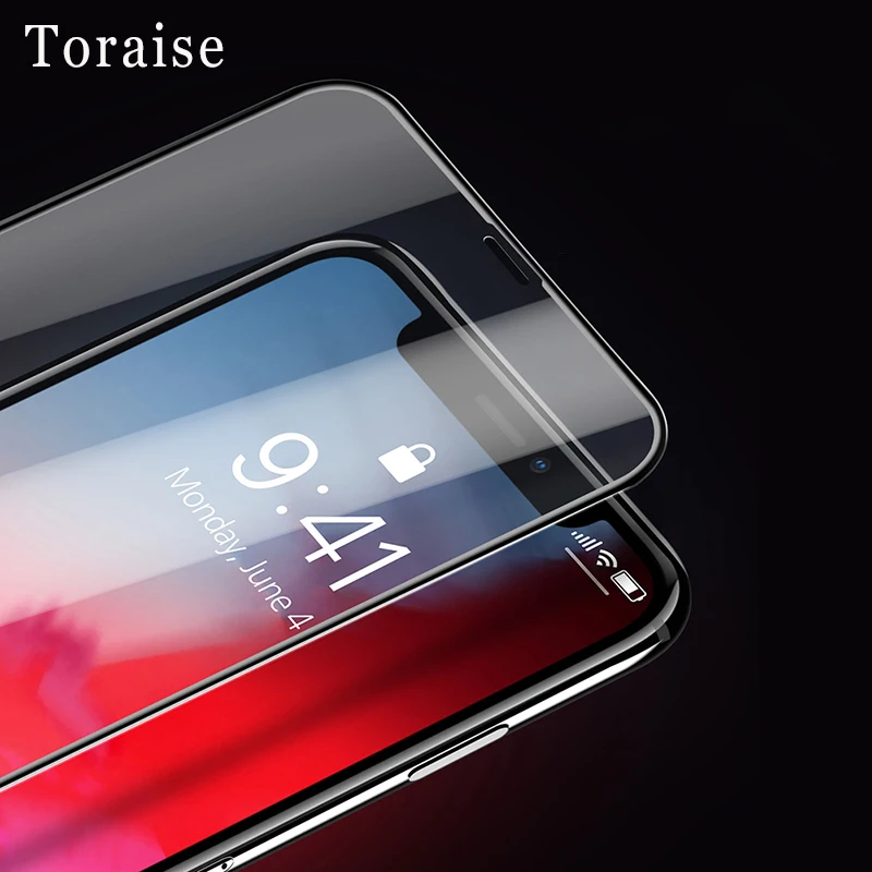 Закаленное стекло Toraise для iPhone X Xs защита экрана телефона 3D пленка Защитное Max XR