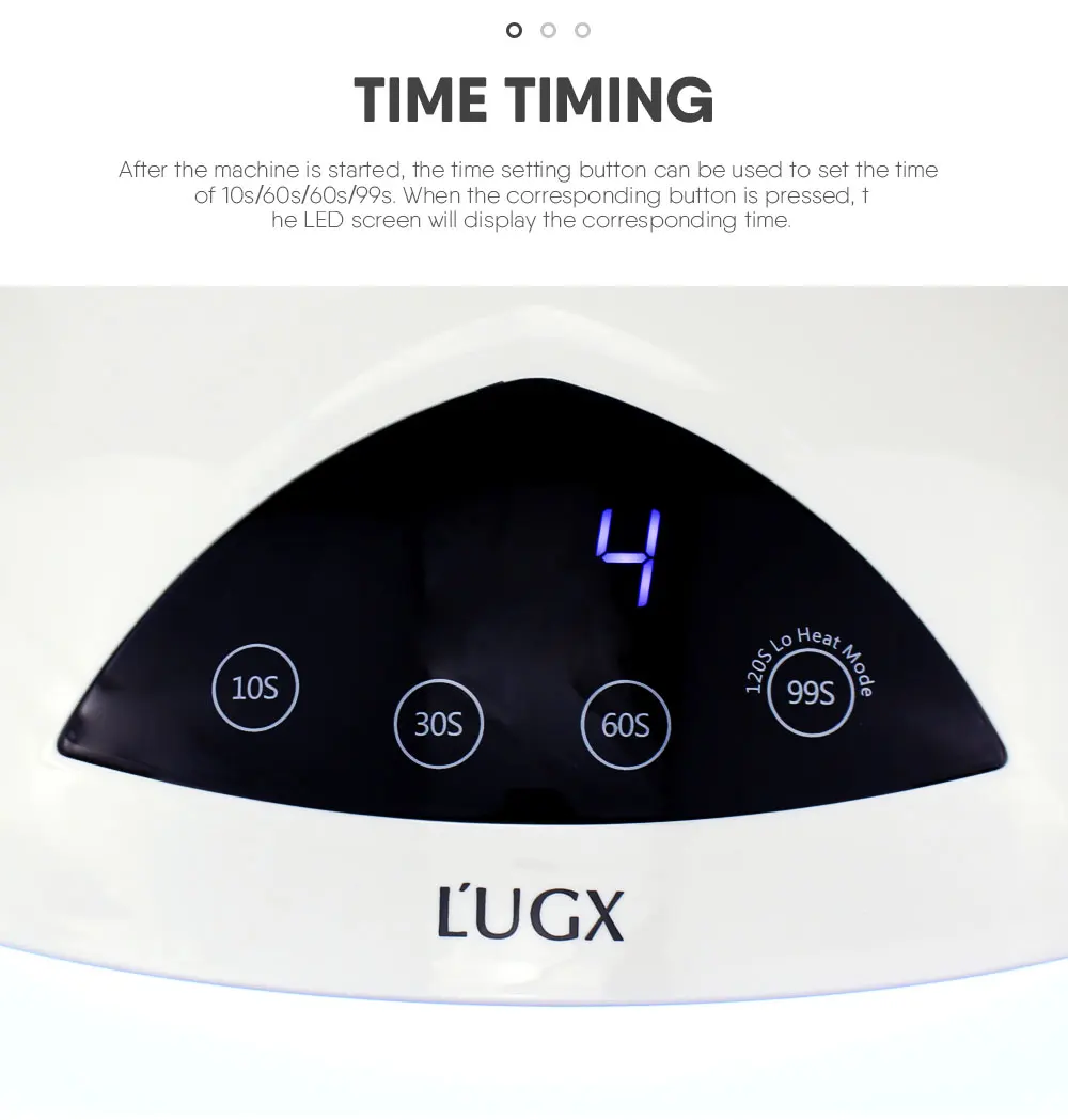 NOQ Max72W лампа для ногтей УФ-светодиодные лампы для маникюра для двух рук 36 светодиодов гель-отверждающий лак светильник лампа для терапии ногтей