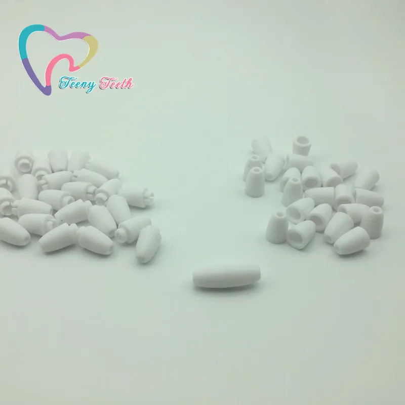 Teeny teeth 40 шт. DIY ожерелье пластиковые Отрывные застежки пластиковое закрытие отрываются безопасные застежки для силиконового ювелирного ожерелья