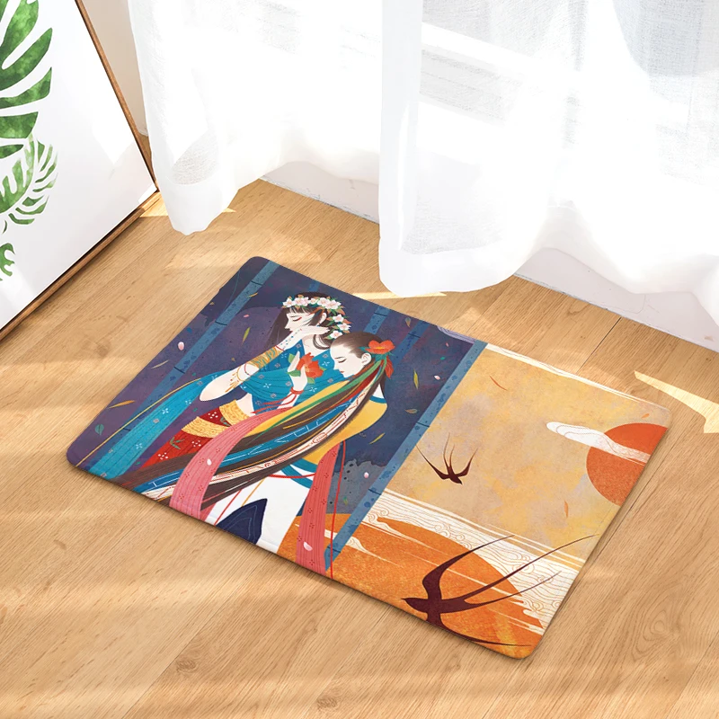 Фланелевые коврики с мифическим принтом для спальни гостиной ковры мультяшным