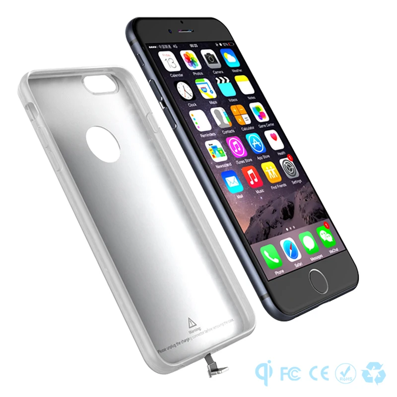 Qi Магнитная беспроводной зарядки адаптер чехол Ti Чип KT16 для Apple iPhone 6 6S 7 Plus lightning