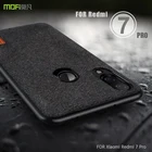Чехол для Xiaomi Redmi Note 7, MOFi, для Xiaomi Redmi Note 7 Pro, деловой чехол, тканевый корпус, мягкие силиконовые чехлы