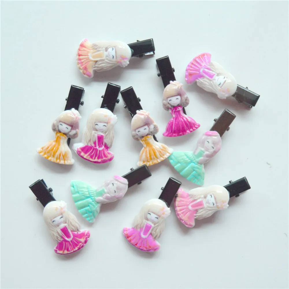 10PCS/Lot Cute Cartoon girls Hairpin Baby Girls Kids Hair Clips Pins princess Barrette Accessories For Children Clip Hairclip | Детская
