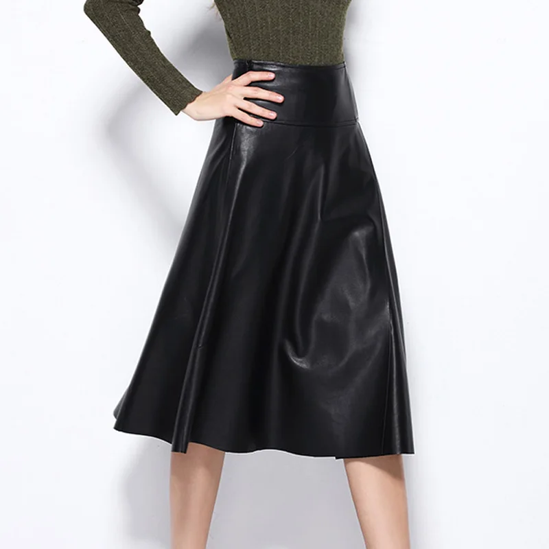 Женская классическая ретро юбка RYS7306 с высокой талией и широким подолом из