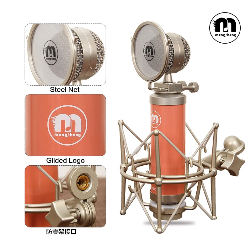 Горячая Professional Полный набор Marcia BM 800 конденсаторный микрофон Phantom power USB звуковая