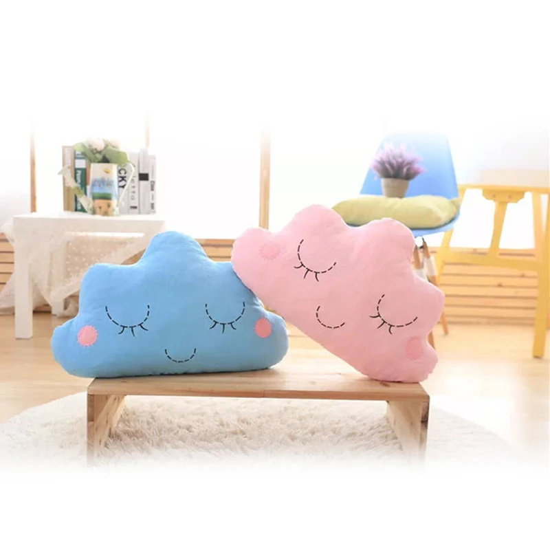 Новая Оригинальная Подушка с рисунком смайликов подушка из шерсти и облаков