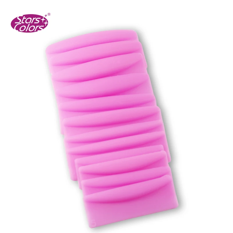 6 пар Профессиональные Накладные ресницы для наращивания розовый цвет | Красота и