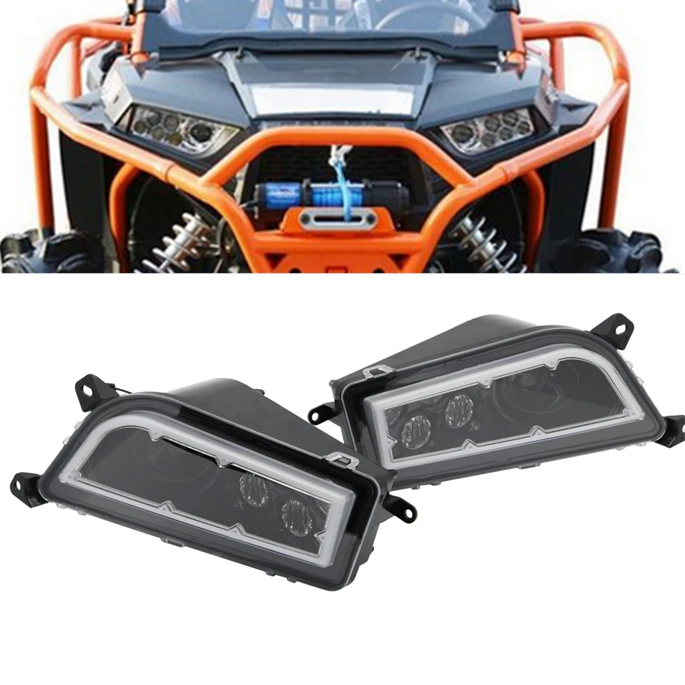 Черный Polaris RZR 1000 светодиодный фонарь Halo 2015 2016 для 900 комплект фар 2014 XP TURBO Lamp|Фара