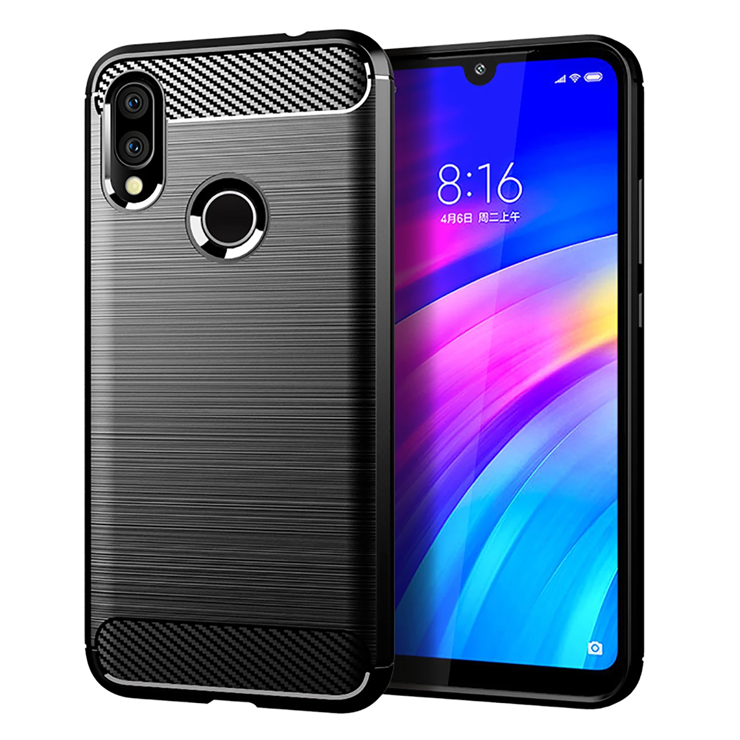 Cases Carbon Fiber Flexible TPU for XiaoMi RedMi Y3 Y 3 Red Mi Silicone Hybrid Slim Case Anti-Scratch Protective Cover | Мобильные