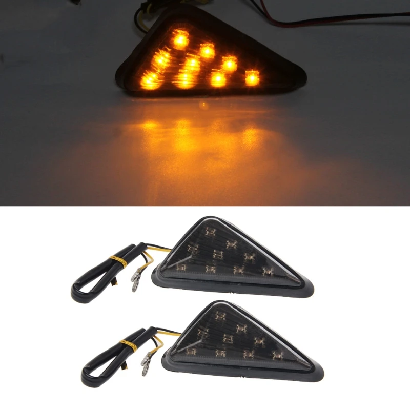 Сигнал поворота для мотоцикла 2 шт. треугольник флеш мотоцикл поворотник мигалки
