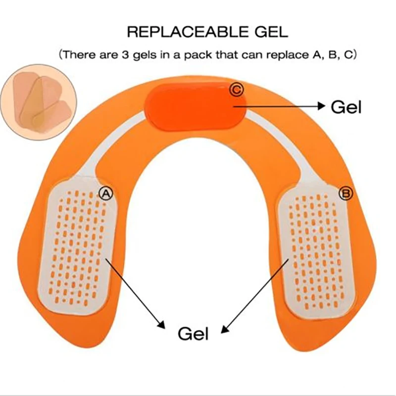 

3 PCS / Set Replacement Gel Pads Hip Muscle Trainer Replacement Massage Gel Sheet Muscle Stimulate Exerciser Pad Accessories