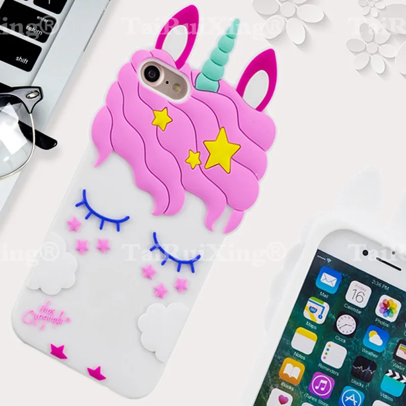 Лидер продаж! Мягкий силиконовый чехол для телефона с 3D миньонами Apple iPhone 6 S 4 7