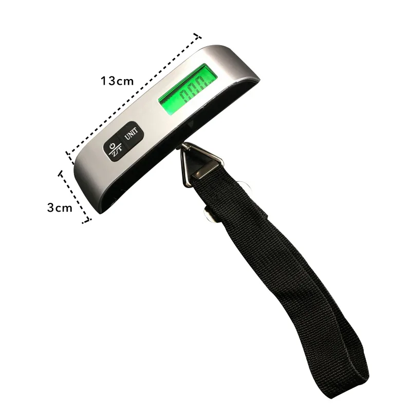Urijk 50 кг/10 г цифровые весы lcd переносная шкала багажа портативные высокого