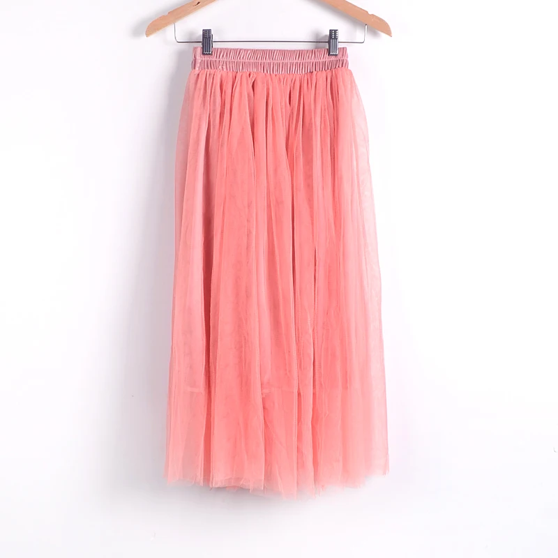 Maiako Для женщин Skirt2019 летнее модное соблазнительное двойной сетки Длинные