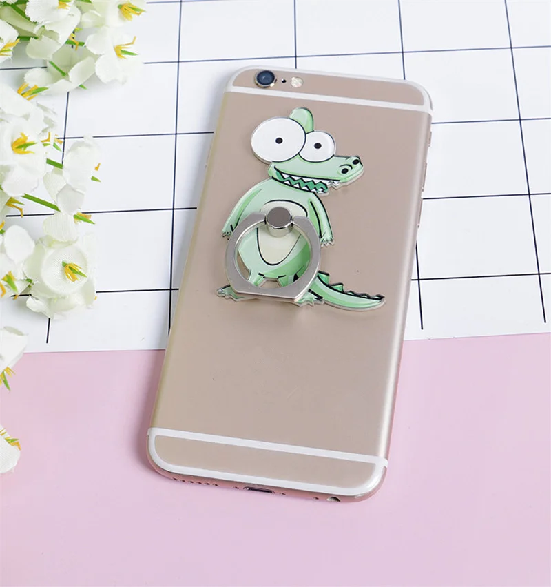 Новое поступление универсальное металлическое кольцо на палец милый держатель